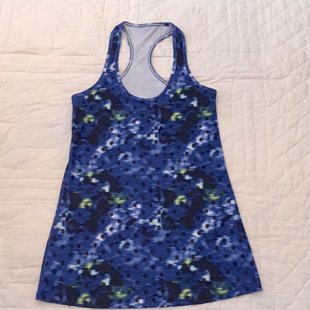 Lululemon Windy Blooms Saphire Blue Tank - Picture 2 of 4